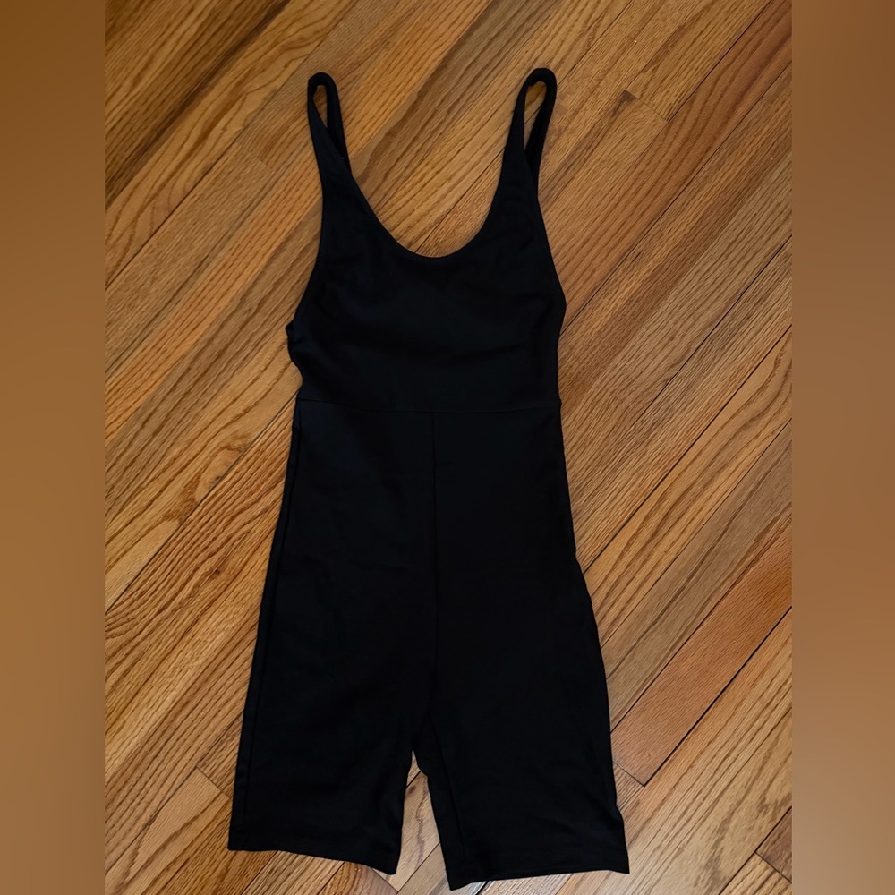 LPA Black Sleeveless Jumpsuit Side Boob
